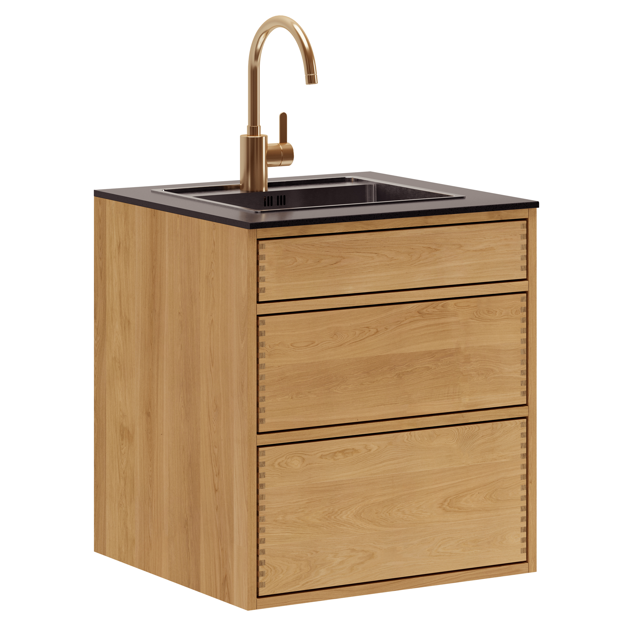 60 cm Just Wood Schiebe-Waschschrank 60 cm in der Tiefe